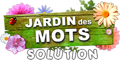 Solution Jardin des Mots